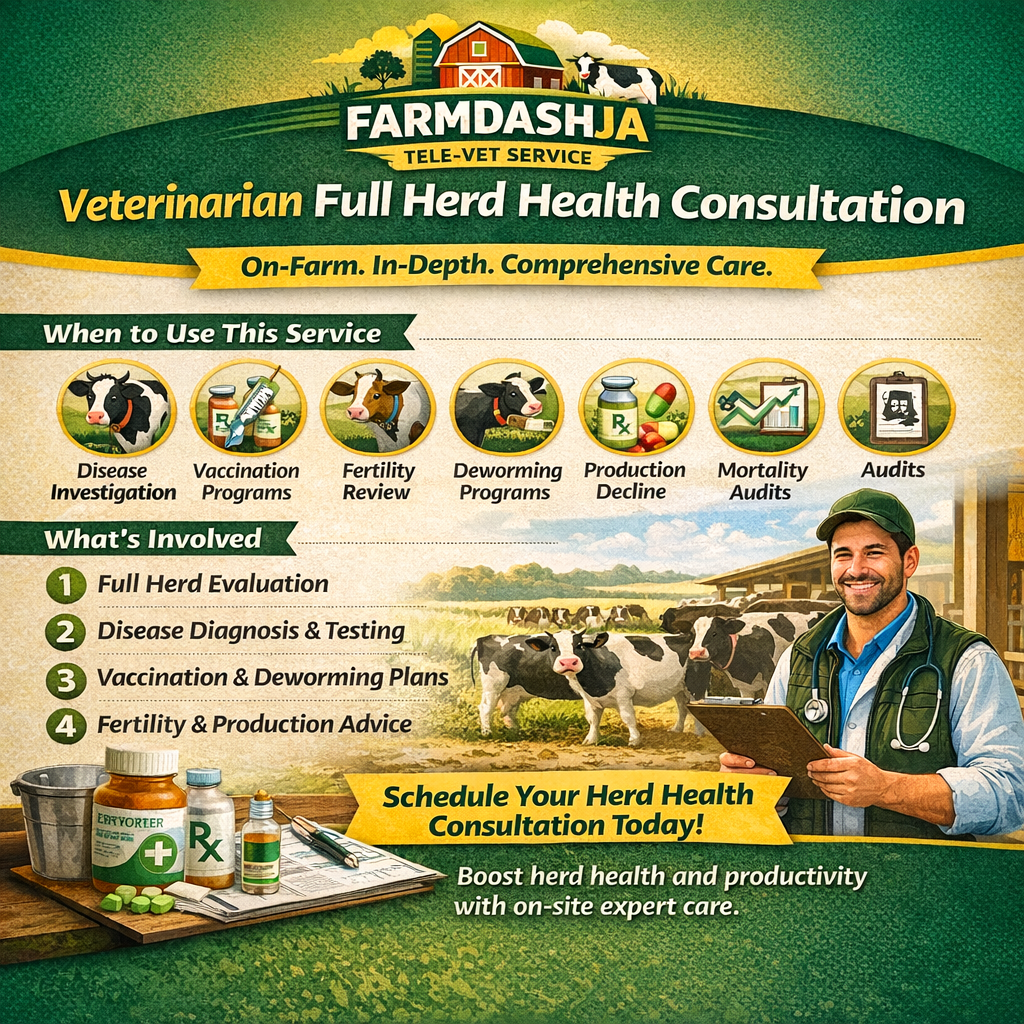 Veterinarian Full Herd Health Consultation (1HR)